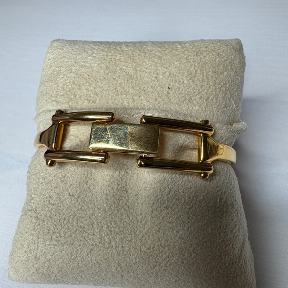 Women's Vintage Anne Klein Gold Tone Swiss Made Wristwatch & crystal rhinestones - Picture 6 of 10